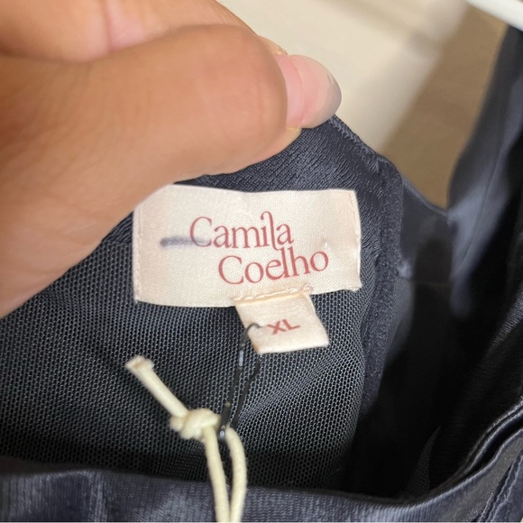 NEW Camila Coelho Charlie Mini Dress in Black size XL - Picture 8 of 8